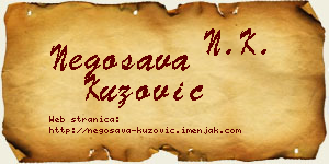Negosava Kuzović vizit kartica